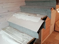 Укладка ковролина ITC на лестнице, 20 ступеней